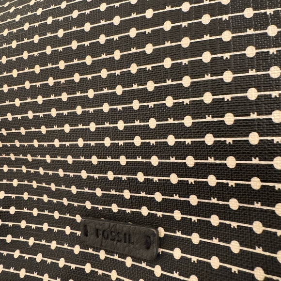 Fossil Black and Brown Patterned Tote Bag - Picture 4 of 8